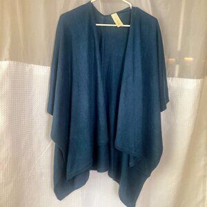 cozy teal wrap/sweater, OS fits most, Simply Noelle
